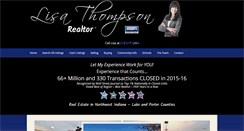 Desktop Screenshot of lisathompsonrealtor.com